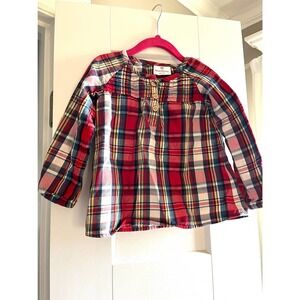 Hanna Andersson Plaid Henley Top